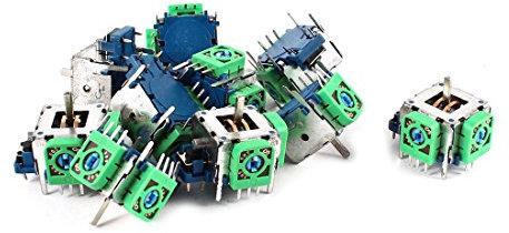 EKFBQBGW Zubehör für Widerstände 10 Stück 5 kOhm 502 PCB Mount Potentiometer Widerstände mit Rocker