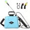 Panana 5 Litre Electric Sprayer Battery Powered with 3 Mist Nozzles Portable Garden Weed Water Sprayer with Retractable Wand, USB Rechargeable Handle, Shoulder Strap for Outdoor