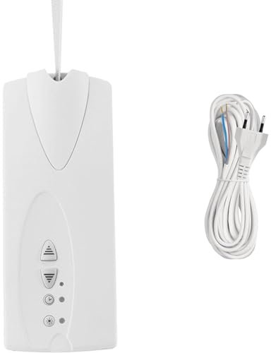 SuperRollo GW70 elektrischer Gurtwickler, Aufputz flach & EMOS Euro-Zuleitung 5m, Netzkabel, Anschlusskabel