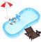 JOINPAYA 5 mini decorazioni per la spiaggia: decorazione in miniatura, per la spiaggia, per la piscina, per la sabbia da giardino fai da te