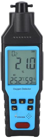 Sauerstoffdetektor, Hochpräziser O2-Gastester-Monitor, Tragbares O2-Detektormessgerät, Sauerstoffreinheitstest, 0-100% V0L, Ton, Lichtalarme, für Heimauto