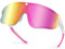 Odoland Fahrradbrille Magnetische mit 3 Magnetische Wechselgläser ink. grauer polarisierter Gläser Sport Sonnenbrille UV400 Schnelle brille für Herren Damen Sportbrille Fahrrad, Angeln, Laufen Rosa