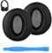 Premium Protein Leather Ear Pads Replacement, Black Round Ear Pads Cushions with High Density Foam, Mini Memory Sponge Earpads, Headphones Replacement for Sennheiser HD4.50 BTNC WIRELESS Headsets