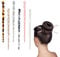 JJUNW 6 horquillas vintage para el cabello, palillos largos de acetato para cabello grueso de mujer, accesorios de peinado para niñas