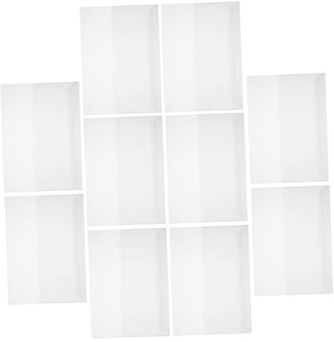 VILLCASE 10blätter Buchumschlag Transparent Aus Kunststoff Kratzfeste Schulbuchhülle Wiederverwendbar Buchschutzfolie Für Lehrbücher Robuste Und Langlebige Buchhülle