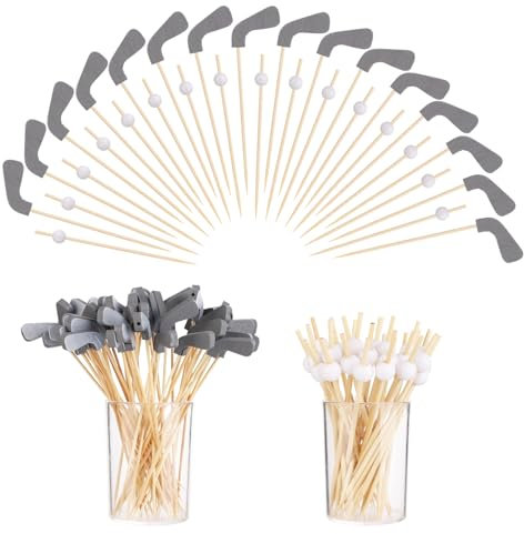 200uds Palillos de Cóctel de Golf, Brochetas de Cóctel de Golf Palos para Brochetas de Fruta Palillos para Aperitivos de Fiesta Decoración de Cócteles para Suministros de Fiesta