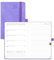 POPRUN Taschenkalender 2025 2026 Klein Notizbuch (Aug.2025-Dez.2026), ca. A6 (16 x 10,5 cm), kalender 2025 Klein mit Softcover - Terminplaner mit PU-Leder - Flieder