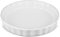 LONTOM White Porcelain Flan Dish, 18cm Quiche Dish, Ceramic Baking Dish Oven Dish, Pie Dish, Ceramic Baking Dishes for Pie, Quiche, Pizza, Pasta, Pastry