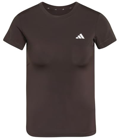 adidas Women's Power Essentials Workout Contour T-Shirt, Aurora Coffee, S