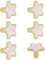 MOROBOR Decorative Star Kitchen Cabinet Knobs, 6 Pack Pink Creative Dresser Drawer Pulls Furniture Cupboard Door Pull Handles Single Hole Zinc Alloy Knob