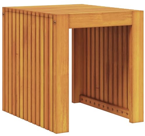 vidaXL Beistelltisch Braun 43 x 36 x 40 cm Massivholz Teak, Garten- und Terrassentisch, rechteckiges, modernes Design, robuster Tisch für schicke Patios und Gärten