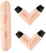 2 Pack Eyeliner Stempel,Gel Eyeliner Stift Set,Faltbare Augenschablone Makeup Tool,Natürlicher Wimpernstempel,Langlebig,Wischfest und Wasserfest (Schwarz+Braun)