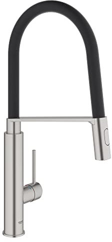 Grohe 31492DC0 Concetto Semi-Pro Einhebel-Küchenarmatur, Supersteel Infinity-Finish