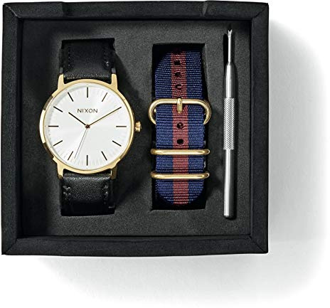 Nixon Herren Armbanduhr Analog Quarz Leder A1231-2948-00