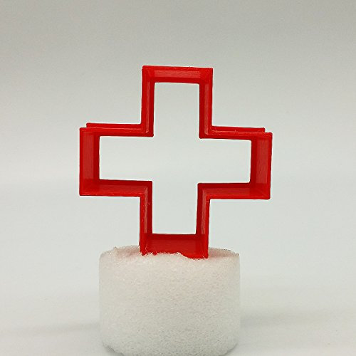 Rotes Kreuz Ausstecher, 5cm / 8cm / 10cm / 12cm Größe, 25mm tief (5cm)