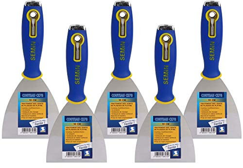 Semin A06572 Couteau à Enduire Multifonctions CE 78, 10 cm (Lot de 5)