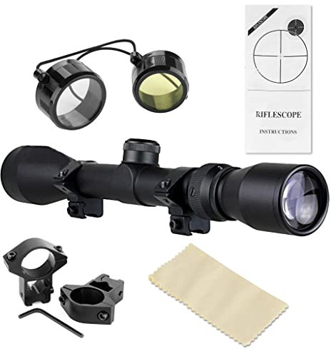 LARS360 Zielfernrohr Gewehrzielfernrohre Rot Und Grün Taktische Luftgewehr Armbrust Rifle Scope Luftscharfschützen Airsoft Mit 11mm Montagen für Jagd und Sport (3-9x40EG, 11mm)