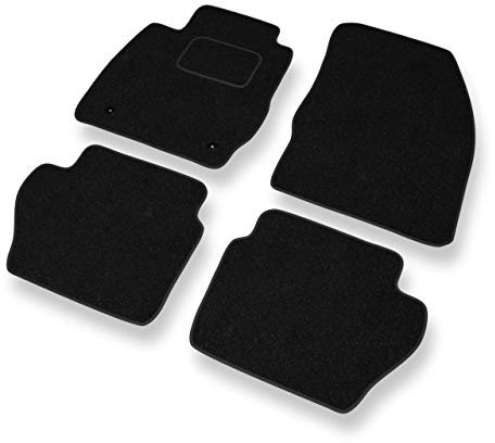 Mossa - Fußmatten Auto kompatibel mit Ford Fiesta VI (2008-2012) - schwarz Automatten Autoteppiche 1