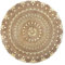 Atmosphera - Teppich Shine aus Jute D 115 cm - Gold
