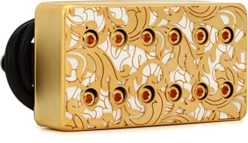 DiMarzio DP 289FSGW UtoPIA Bridge Humbucker, E-Gitarren Tonabnehmer, Gold Weiß