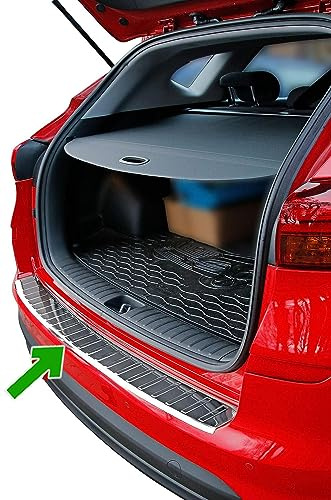 Stoßstangenschutz hinten, passend für Hyundai Tucson III | 2018-2020 (Facelift) Edelstahl verchromt Schutz für Ladekantenschutz