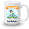 GOPERSONALISED Cyclist Gifts for Men - Born to Cycle Personalised Large 15oz Cycling Mug Cup with Name - Birthday Christmas Work Cycling Gifts for Him Dad Husband (Bald Male)