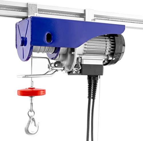 Pallit Treuil électrique HOISTEXT | 125 kg/12 m | 250 kg/6 m | Câble extra long de 5 m | Télécommande à câble incluse