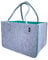camolo Filztasche Große Einkaufstasche 40x27x27cm Aufbewahrungstasche Kaminholztasche Filz Tasche Shopping-Bag Mit Tragegriff (UNI TÜRKIS)