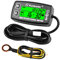 Yooreal Digitaler Betriebsstundenzähler und Drehzahlmesser, Motortemperaturanzeige, hintergrundbeleuchtetes Display, wasserdicht für Roller, Mini-Fahrrad, Motorrad, Rasentraktor