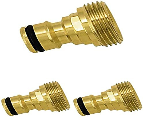 Boutté ADM20 Adaptateur Automatique Laiton Male 20x27, Or, Paquet de 3