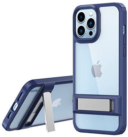 TECHGEAR Cover con Cavalletto Compatibile con iPhone 14 Plus [Fusion Armor] Cover Paraurti Ibrido Protettiva Resistente Protezione per lo Schermo con Cornice Cover per iPhone 14 Plus 6.7