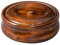 predolo Cuenco de Madera con Tapas para Sopa Cereal Keeper Ensaladera de Madera Maciza Cuenco para Servir, 23cmx7.5cm