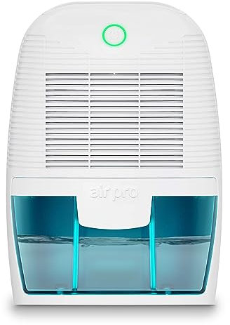 Air Pro Dehumidifier 600ml, Small and Compact Moisture Absorber - Mini Air Dehumidifier for Home, Bedroom Damp, Office, Garage & Basement - Portable Electric Mould, Damp and Condensation Remover