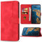 Bear Village Hülle für Samsung Galaxy A32 4G, PU Leder Handyhülle Klappbar Handytasche, Schutzhülle mit Kartenfach für Samsung Galaxy A32 4G, Rot