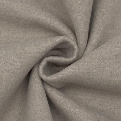 STOFFKONTOR Mantelstoff universal - Meterware, Farbe Beige - Öko-Tex Standard 100 - zum Nähen von Bekleidung und Homeaccessoires