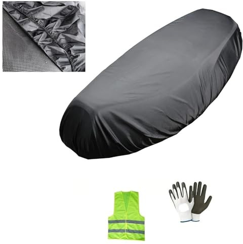 KOMPATIBEL MIT GILERA Nexus 500 Abdeckung WASSERDICHTER REGENSICHERER SITZBEZUG Motorrad-Roller-SATTELABDECKUNG SCHÜTZT Sattel Oxford 120X75CM