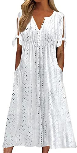 WVONIF Robe Femme été à Bretelle Fluide Pull en Tricot à Col en V Tunique Mini Chauve-Souris à Manches Longues Moulante pour Automne Chemise