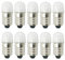 GutReise E10 geführte Birnen, 10pcs 220 Volt warm weiß E10 Ersatz Birnen Miniatur Schraube Unterhaltungslichter 1Watt 65Lm (220V Warmweiß)
