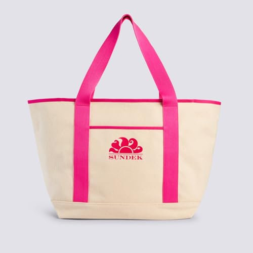 SUNDEK MICOL CONTRAST STONE WASHED SHOPPING BAG
