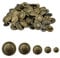 hocadon 70 Stück Craft Knöpfe Runde Knöpfe Trachtenknöpfe Messing Buttons Antike Silber Blazer Knöpfe Buttons Knöpfe zum Basteln Silber Knöpfe für Blazer, Anzüge, Jacke, Uniform