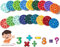 Mathe Fidget Spinners,Math Fact Fidgets Spinners,Pädagogisch Mathematik Lernspiel Puzzle Spielzeug,Montessoris Number Fidget Spinner Addition, Subtraktion, Multiplikation Division für Mathe Spiel