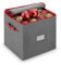 Christmas Decoration Storage Box 4 Layers 64-Compartment Christmas Bauble Storage Box with Removable Lid for Delicate Christmas Bauble Storage Xmas Ornament Storage Container with Dividers,Grey