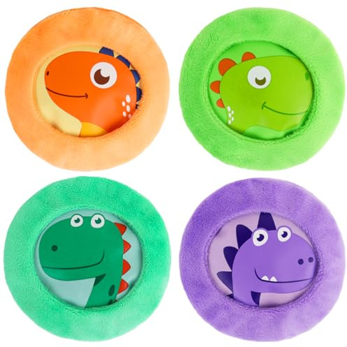 Hilph Kids Ice Packs, 4 Toddlers Ice Packs with Covers & Handheld Straps