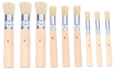 PHENOFICE 3 Pinselstifte Borsten Schablone Pinsel Farbe Schablone Pinsel Holz