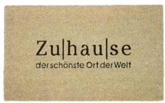Gift Company Fussmatte, Zuhause, beige, 45x75cm