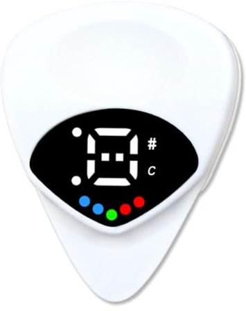 Sirxlevcy Gitarren-Pick-Tuner, Ukulele-Gitarren-Tuner, 12 Gleichschwebende Stimmungen, Multifunktions-Tuner für Gitarre, Ukulele, Violine