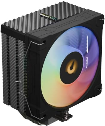 Valkyrie Surge SL125 CPU Air Cooler – 1×120mm ARGB PWM Fan – 230W TDP – 4 Heatpipes 48-Fin Heatsink – AMD AM5, AM4 – INTEL LGA 1851, 1700, 1200/1151 Compatible – Sync Ready | Black
