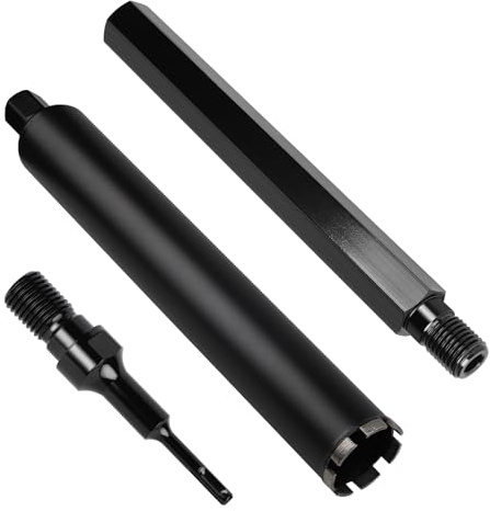 CPROSP 1¼ UNC Diamantbohrkrone 68 mm mit Kernbohrer 400 mm SDS, Bohrkrone | Set; Kernbohrkrone; Adapter; PLUS; Verlängerung; für Bohren in in Beton, Stahlbeton; Kernbohrer; Mauerwerk und Stein