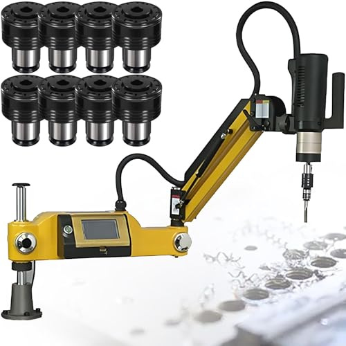 SHENGSHIYU Universelle elektrische Gewindeschneidmaschine,Bohr- und Gewindeschneidmaschine,Universalschwenkarm,1000-mm-Arm,elektrische Gewindeschneidmaschine,M3-M16 Gewindebohrer-Spannzangen