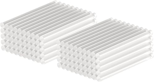 goobay Heißklebepistole Sticks 11x200 mm, 100 Stk, Klebesticks für Standard-Klebepistolen, Heißklebesticks, schnelltrocknend, für Modellbau, Bastel- und DIY-Projekte, Transparent - 77854